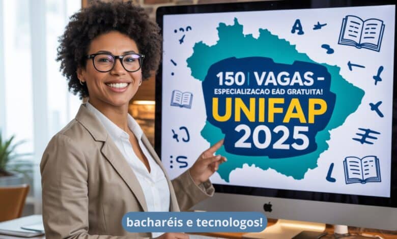 UNIFAP abre 150 vagas em Especialização EAD gratuita para professores de Letras e Pedagogia. Inscreva-se até 30 de maio!