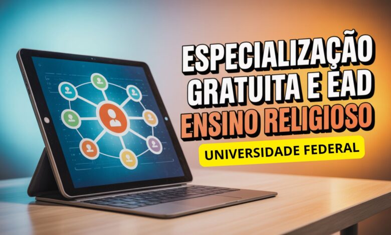 Inscreva-se na especialização gratuita em Ensino Religioso EAD da UFPI. Curso 100% online com 120 vagas para professores. Garanta sua vaga!