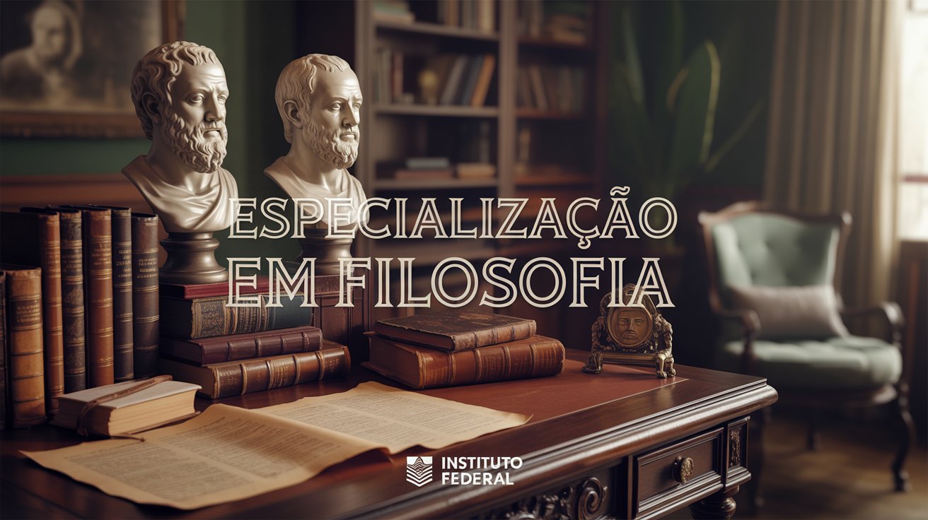 IFSP oferece 30 vagas gratuitas para Especialização em Ensino de Filosofia. Inscrições de 23/05 a 23/06/2025. Oportunidade para educadores.