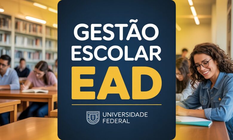 Inscrições abertas até 18 de maio para Pós-Graduação EAD em Gestão Escolar UFSCar . Curso reconhecido pelo MEC!