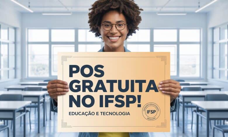 Pós-graduação gratuita em Educação no IFSP São Carlos! Inscreva-se até 10/06 e transforme sua carreira com formação de excelência.