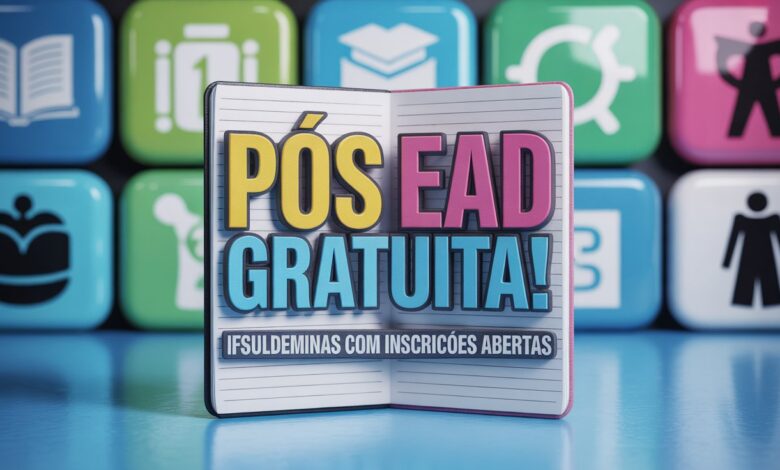 IFSULDEMINAS oferece 690 vagas em 5 Especializações EAD gratuitas! Inscrições abertas até 19 de junho. Veja como participar!