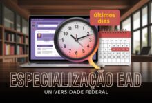 Inscreva-se nas Especializações EAD gratuitas da UFLA 2025 em Gestão Pública e Escolar. Confira detalhes e inscreva-se até 09 de maio!