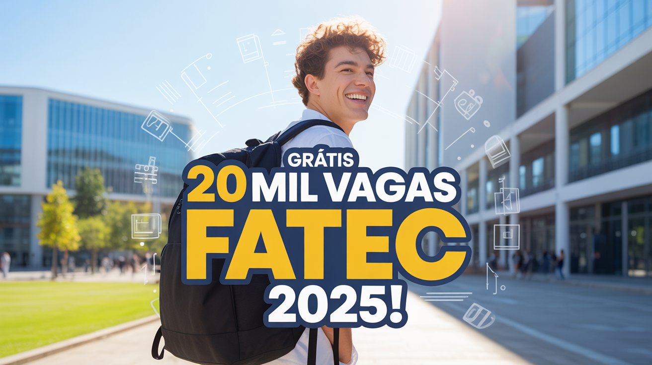 FATEC abre 20.020 vagas para cursos tecnológicos gratuitos em SP. Inscreva-se até 6 de junho e transforme sua carreira!