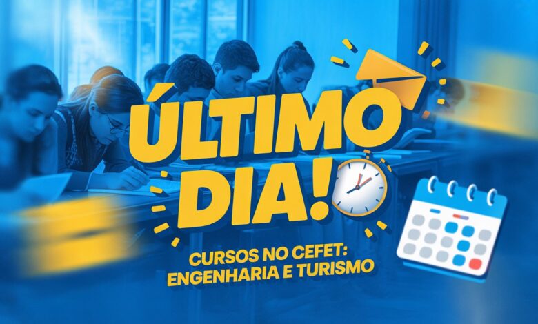 Corre que ainda dá tempo! CEFET RJ encerra hoje as inscrições para cursos gratuitos EAD em Engenharia e Turismo.