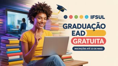 Quer fazer faculdade de graça? IFSul abre vagas em cursos de Graduação EAD 2025 de Bacharelados e Tecnologias. Inscreva-se até 23/05!
