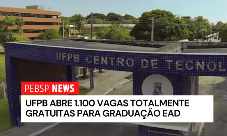 Cursos de graduação EAD gratuitos na UFPB. Licenciaturas, bacharelado e tecnólogo com diploma federal e seleção pelo ENEM!