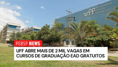 Inscreva-se na graduação EAD da UFF até 15/05. São 2.359 vagas em 7 cursos gratuitos. Use nota do ENEM ou faça a prova do CEDERJ!