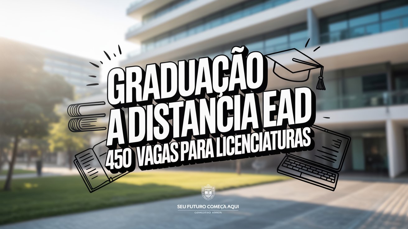 Graduação gratuita e a distância no Instituto Federal - IFAL. 450 vagas em 3 licenciaturas com aulas EAD. Inscrições abertas até 18 de maio.