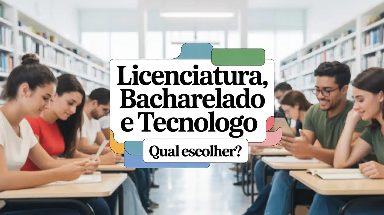 Descubra como funciona cada tipo de graduação: licenciatura, tecnólogo ou bacharelado. Veja qual opção é ideal para você!