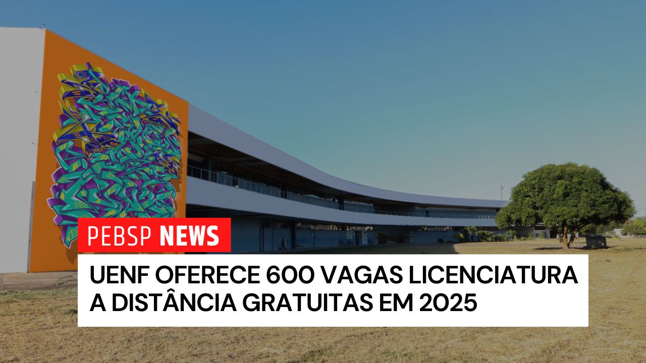 UENF 2025 com vagas EAD para Licenciaturas Gratuitas! Inscrições até 15/05. Consulte cursos, polos e divisão das vagas e aproveite!