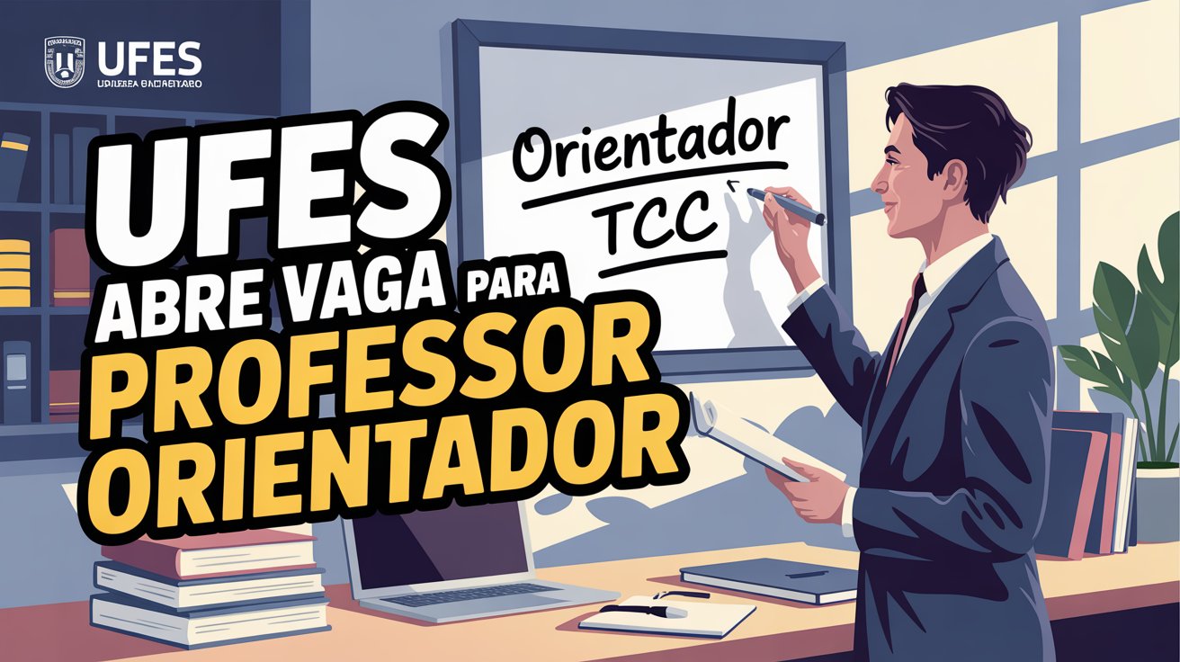 Edital UFES 2025 com 33 vagas para Professores Orientadores. Participe da seleção e ganhe R$ 2.200 por grupo de alunos!