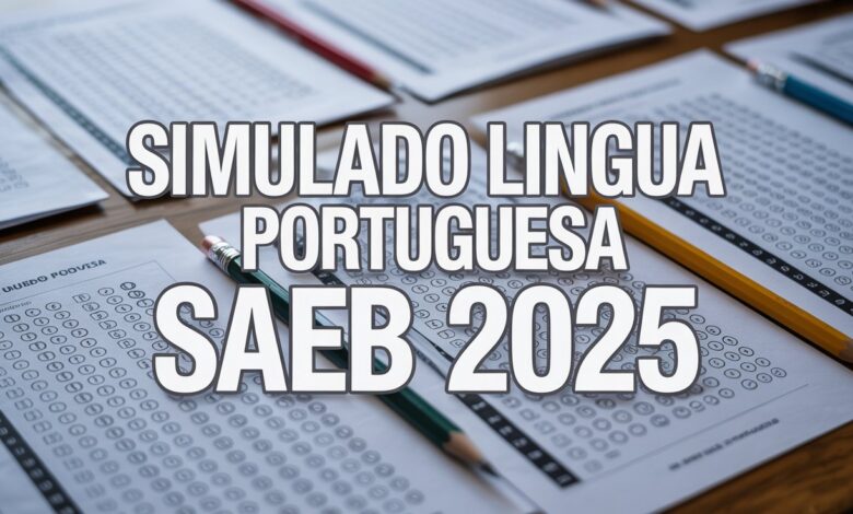 Simulado SAEB de Português para 9º ano com 15 questões com Habilidades e Descritores e gabarito comentado. Faça o Download editável!
