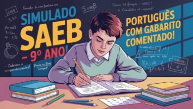 Prepare-se para o SAEB com esse simulado completo de Português para o 9º ano! Questões comentadas, descritores e gabarito gratuito!