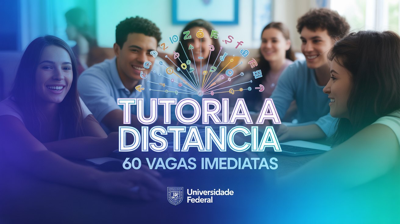 Ganhe R$ 2.500 mensais como tutor em Saúde Digital na UFBA. 60 vagas disponíveis com cotas inclusivas. Inscrições abertas!
