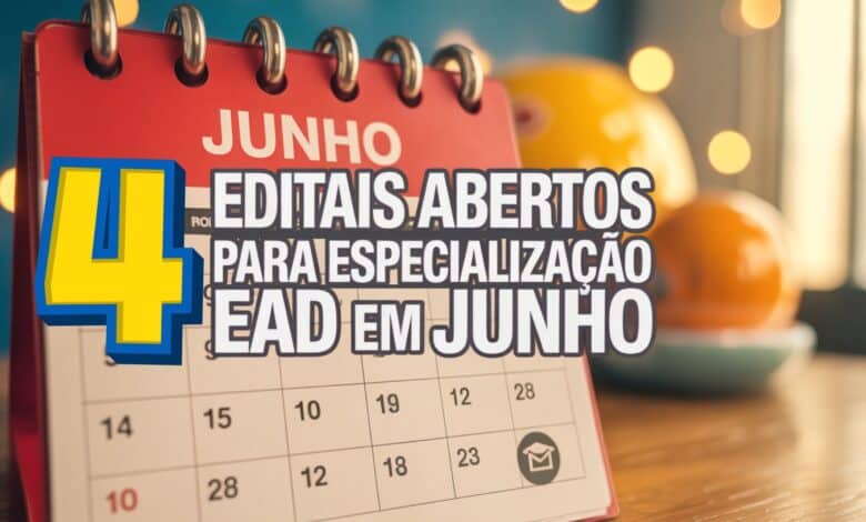 Quatro instituições federais estão com vagas para especializações EAD gratuitas. Inscreva-se antes que o prazo acabe!