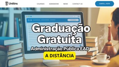 Unitins abre 150 vagas para curso superior EAD em Administração Pública. Seleção sem vestibular! Inscreva-se até 15 de junho de 2025.