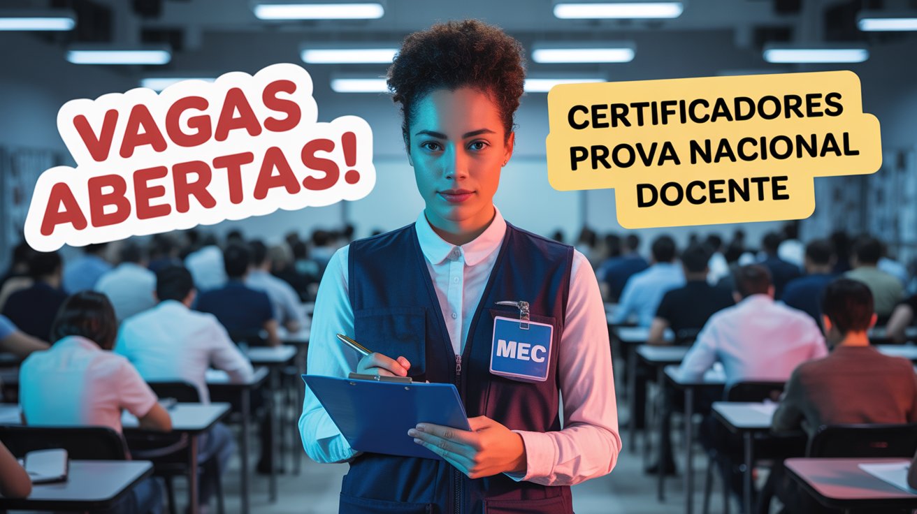 Quer atuar como certificador e Fiscal da Prova Nacional Docente em 2025? Inscrições abertas até 30/06 no MEC! Confira!