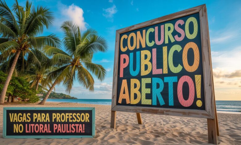 2 Concursos públicos para professor no litoral de SP. Vagas em diversas áreas em Santos e São Vicente. Veja requisitos e detalhes!