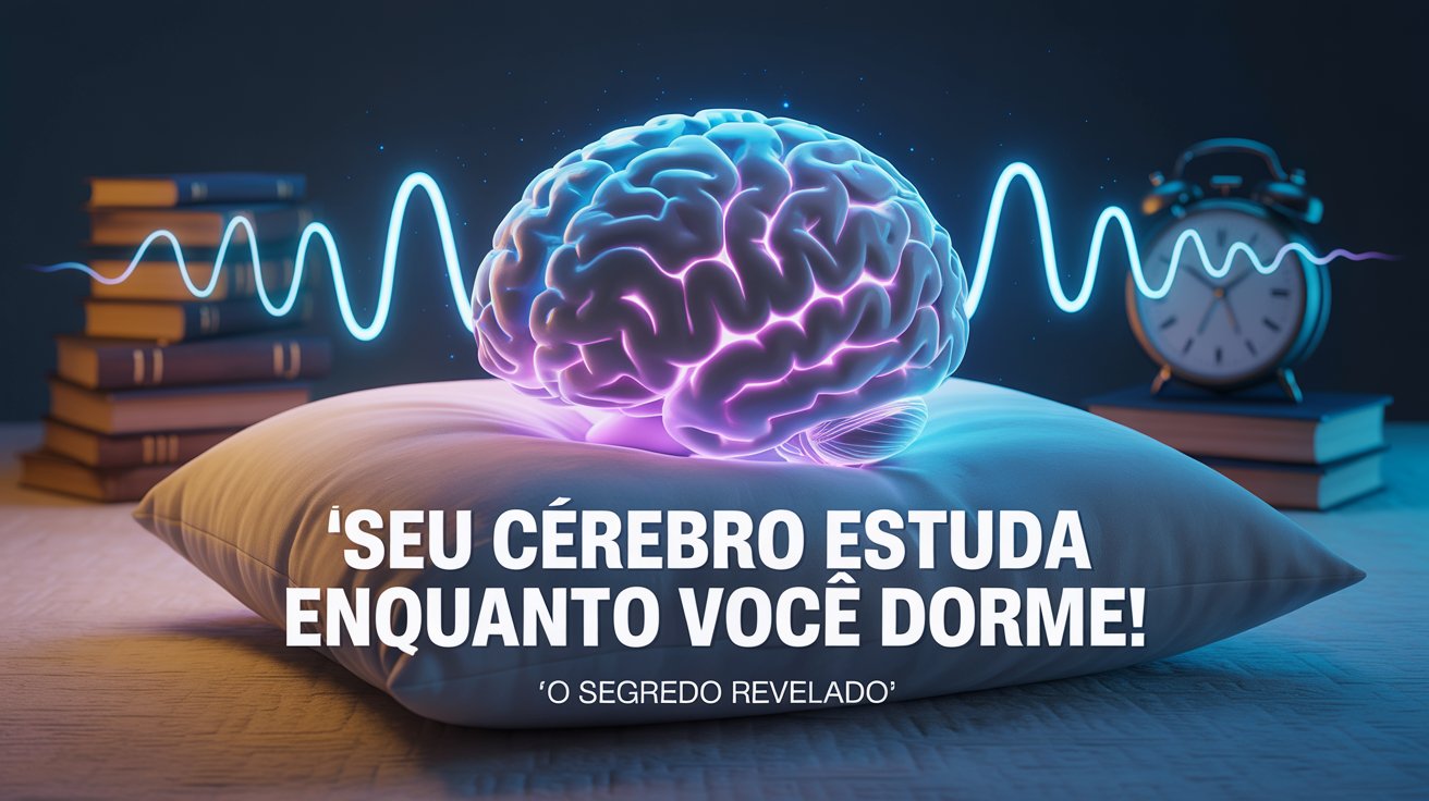 Descubra como seu cérebro estuda enquanto você dorme. Entenda o segredo da consolidação da memória e por que o sono é sua arma!