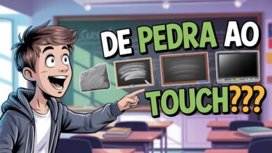Do pó do giz à tela touch. Conheça a história e as curiosidades por trás da Lousa na Sala de aula e seu impacto revolucionário na educação.