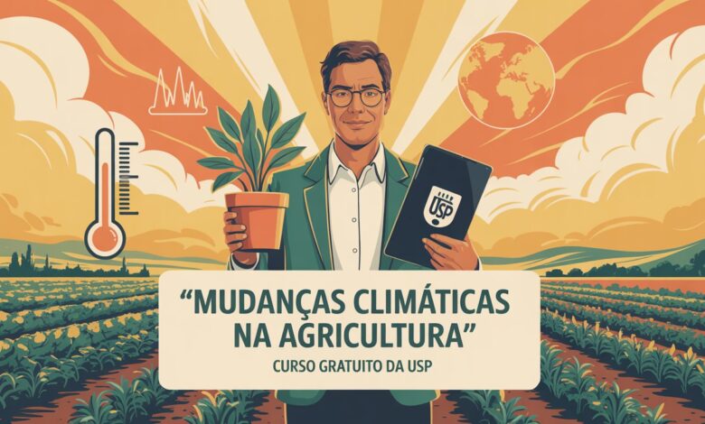 USP oferece curso gratuito e online sobre mudanças climáticas na agricultura para professores. São 50 vagas e seleção por ordem de inscrição!