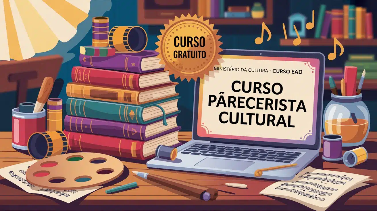 O Ministério da Cultura abriu um curso EAD e gratuito de Analista de Projetos Culturais. Saiba como se inscrever; certificado de 160h!
