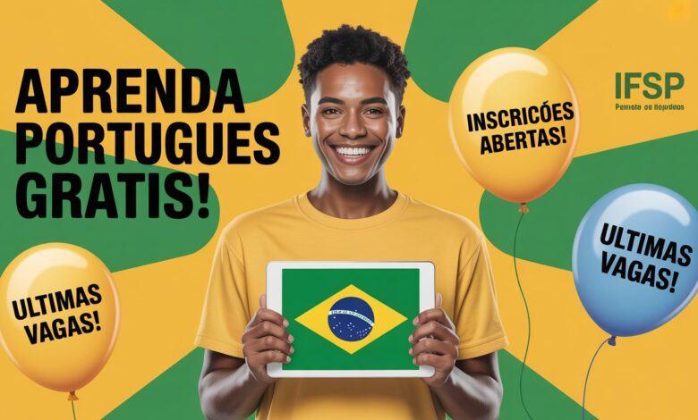 Aprenda português de graça! IFSP abre 200 vagas para curso de Português para Imigrantes. Inscrições abertas por tempo limitado.