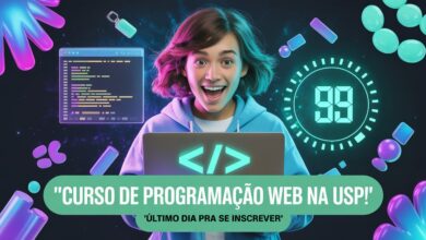 Inscrições terminam HOJE! Curso gratuito de programação web na USP para meninas e não binários do Ensino Médio. Garanta sua vaga agora!