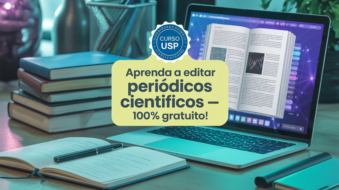 USP oferece curso online e gratuito sobre edição de periódicos científicos. Inscrições até 29 de junho. Veja como participar!