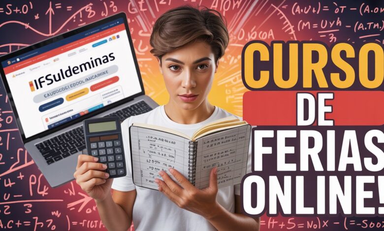 O IFSULDEMINAS oferece 500 vagas para seu curso de inverno online de matemática. Para alunos do 8º ano à graduação. Confira!