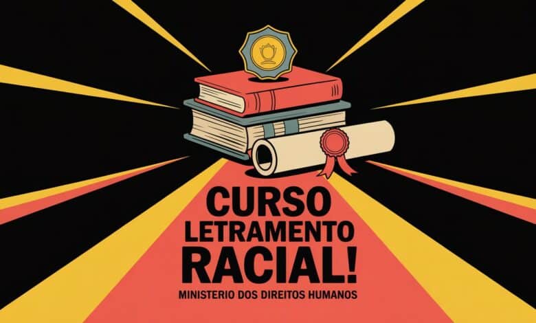 O Ministério dos Direitos Humanos lançou o curso essencial para 2025. Aprenda sobre letramento racial online e de graça. Com certificado.