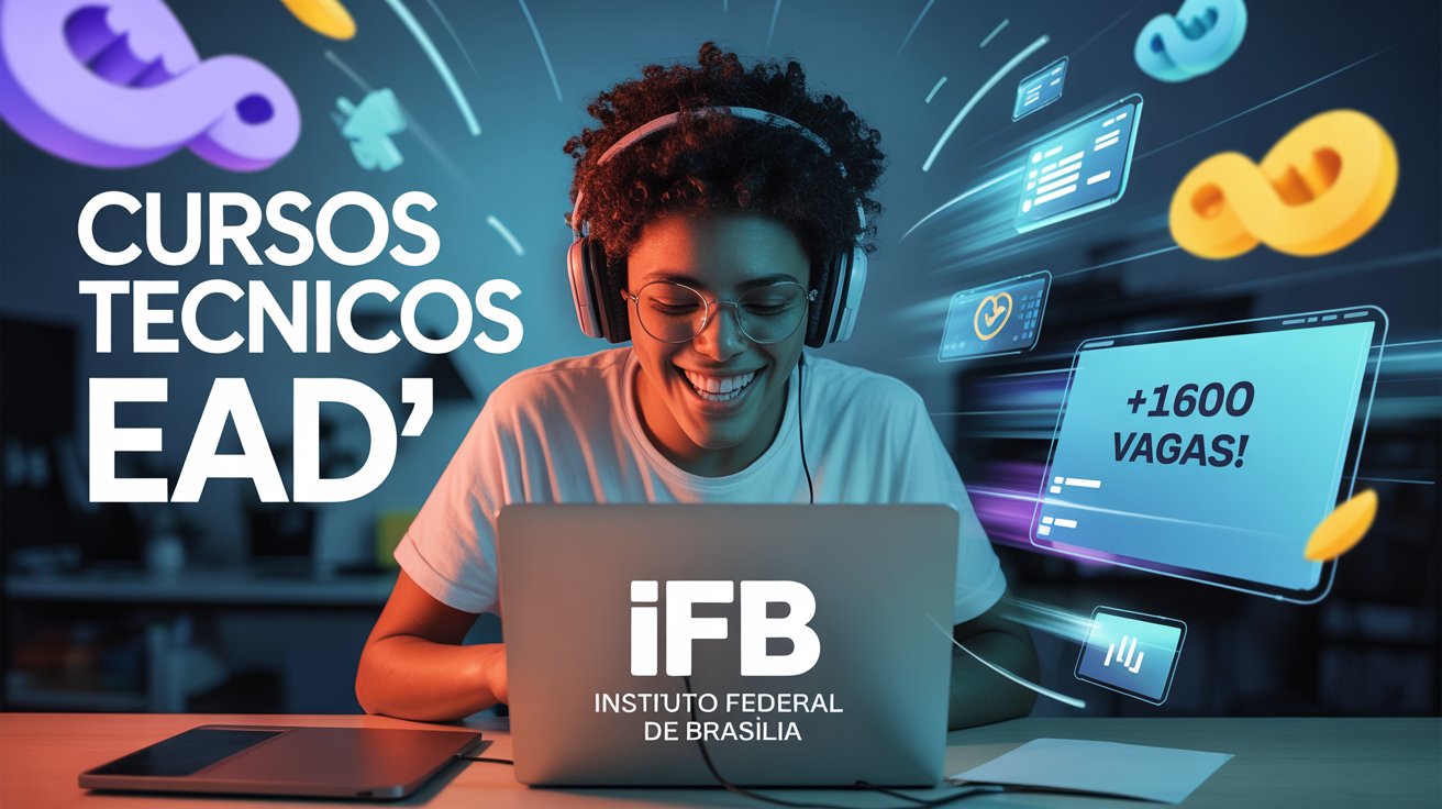 IFB abre 1.664 vagas para cursos técnicos gratuitos em 2025. Inscrições vão até 20 de junho! Participe do sorteio eletrônico!