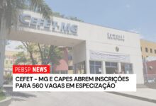 CEFET-MG oferece 560 vagas em cursos de especialização EAD gratuitos com apoio da CAPES. Inscreva-se até 30 de junho pelo site oficial!