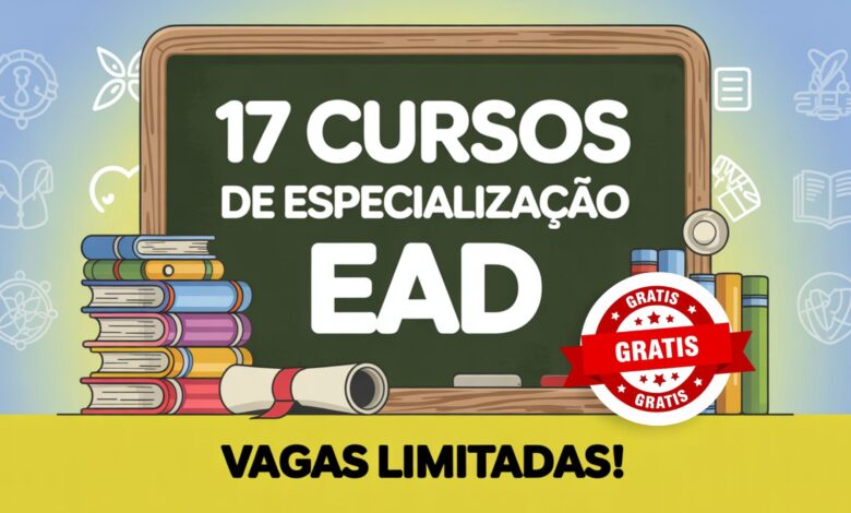 UECE oferece 17 cursos EAD de especialização em diversas áreas. Inscreva-se até 21 de junho! Processo seletivo acessível e certificado!