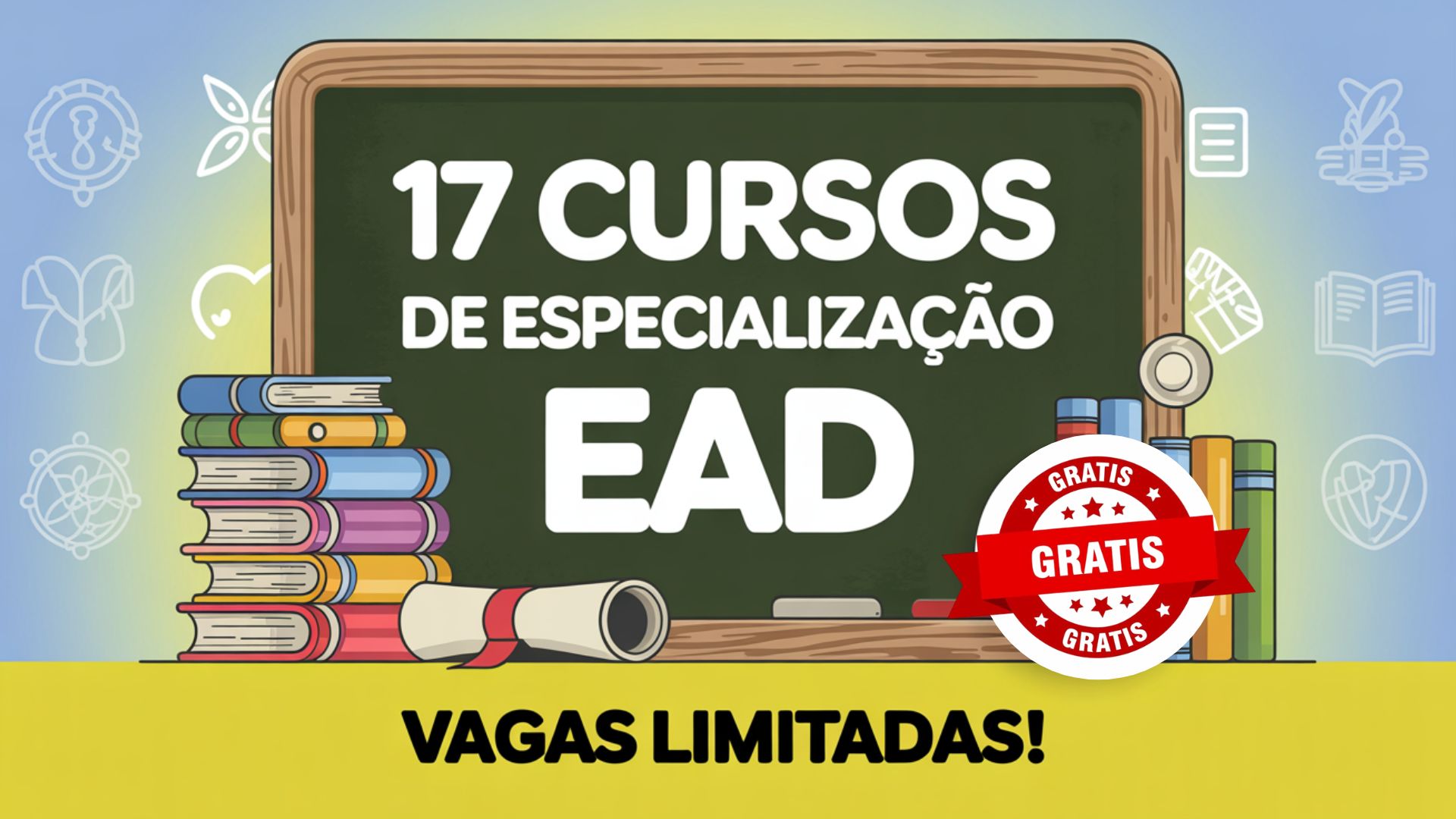 UECE oferece 17 cursos EAD de especialização em diversas áreas. Inscreva-se até 21 de junho! Processo seletivo acessível e certificado!