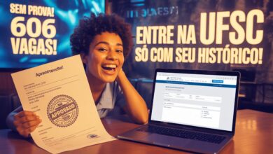 A UFSC abriu vagas Graduação em 2025! Ingresse com seu histórico escolar. Inscrições gratuitas e online até 02/07. Veja os cursos!