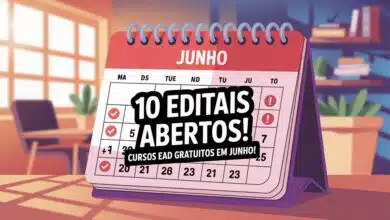 Junho começa com 10 editais abertos para cursos gratuitos de graduação e especialização EAD. Aproveite essa chance e inscreva-se já!