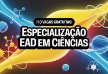 Inscrições abertas para a especialização EAD de 'Ciência é 10!' da UFR. São 110 vagas EAD para professores e graduados. Inscreva-se já!