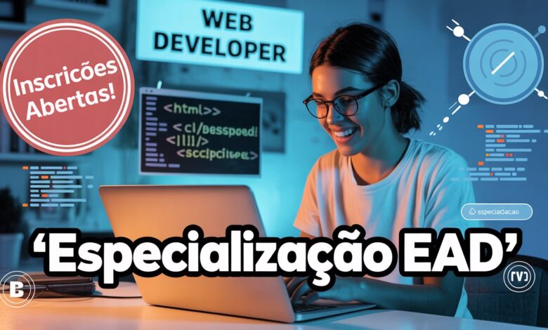 Especialização EAD em Desenvolvimento Web com inscrições abertas no IFSULDEMINAS! Veja quem pode participar e o cronograma completo.