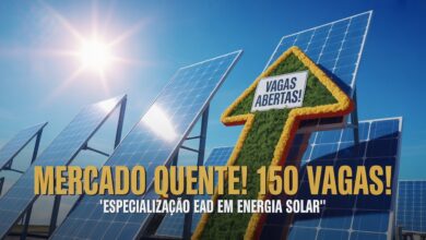 Edital IFTO 45/2025 publicado! Especialização em Sistemas Fotovoltaicos EAD. Seleção por análise curricular. Não perca essa chance!