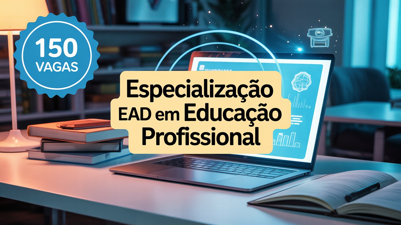 IFC abre 150 vagas para Especialização EAD gratuita em Educação Profissional. Inscreva-se de 06 a 22 de junho! Sem provas!