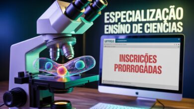 UFRGS abre vagas em Especialização EAD gratuita para professores de Ciências. Inscrições até 22/06. Curso com 480h e encontros presenciais.