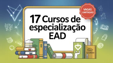 Impulsione seu currículo com a UECE! Vagas abertas para 17 cursos de especialização EAD 2025. Processo seletivo online.