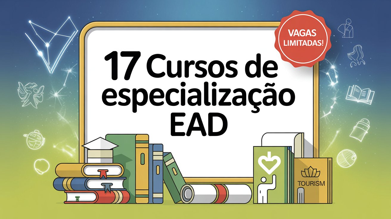 Impulsione seu currículo com a UECE! Vagas abertas para 17 cursos de especialização EAD 2025. Processo seletivo online.