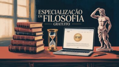 IFSP oferece Especialização gratuita em Filosofia com 448h para educadores da rede pública. Aulas noturnas e aos sábados. Inscreva-se já!