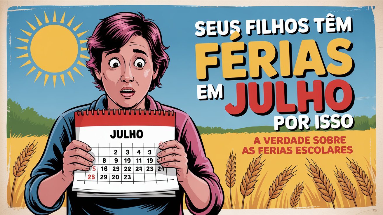 Por que as férias escolares são em julho e no verão? A resposta está na história da agricultura brasileira. Veja como a tradição se mantém!