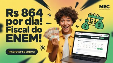 Trabalhe no Enem 2025 como fiscal certificador. Vagas para servidores e professores com ganhos de até R$ 864/dia. Inscreva-se até 30/06!