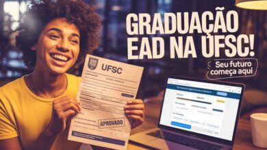 Estude na UFSC EAD! Vagas abertas com seleção por histórico escolar. Inscrições gratuitas até 02/07. Veja a lista de cursos!