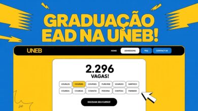 A UNEB abriu mais de 2.200 vagas para cursos de Graduação EAD! Ingresse com seu histórico escolar. Inscrições de 30/06 a 03/07.